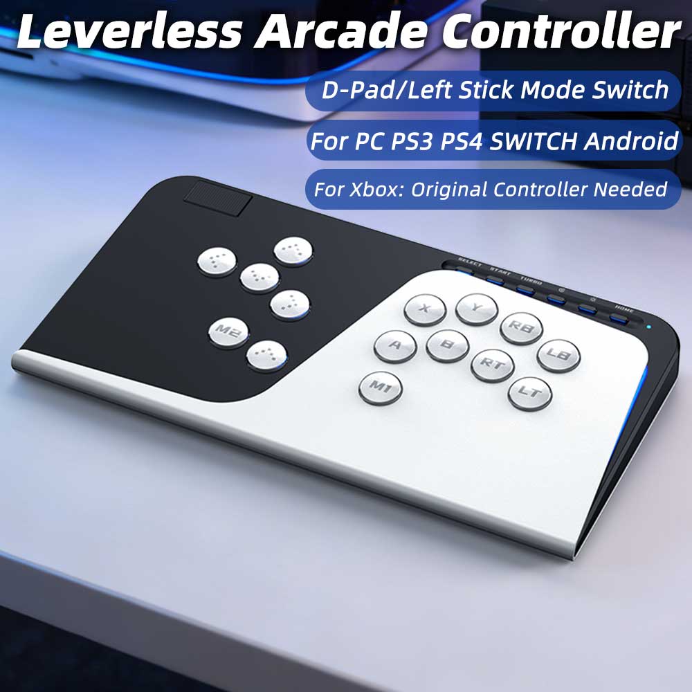 Arcade Stick For Ps5 Pc Switch - คอนโทรลเลอร์ต่อสู้แบบไร้คันโยก ปุ่มกดครบชุด สำหรับ PC PS3 PS4