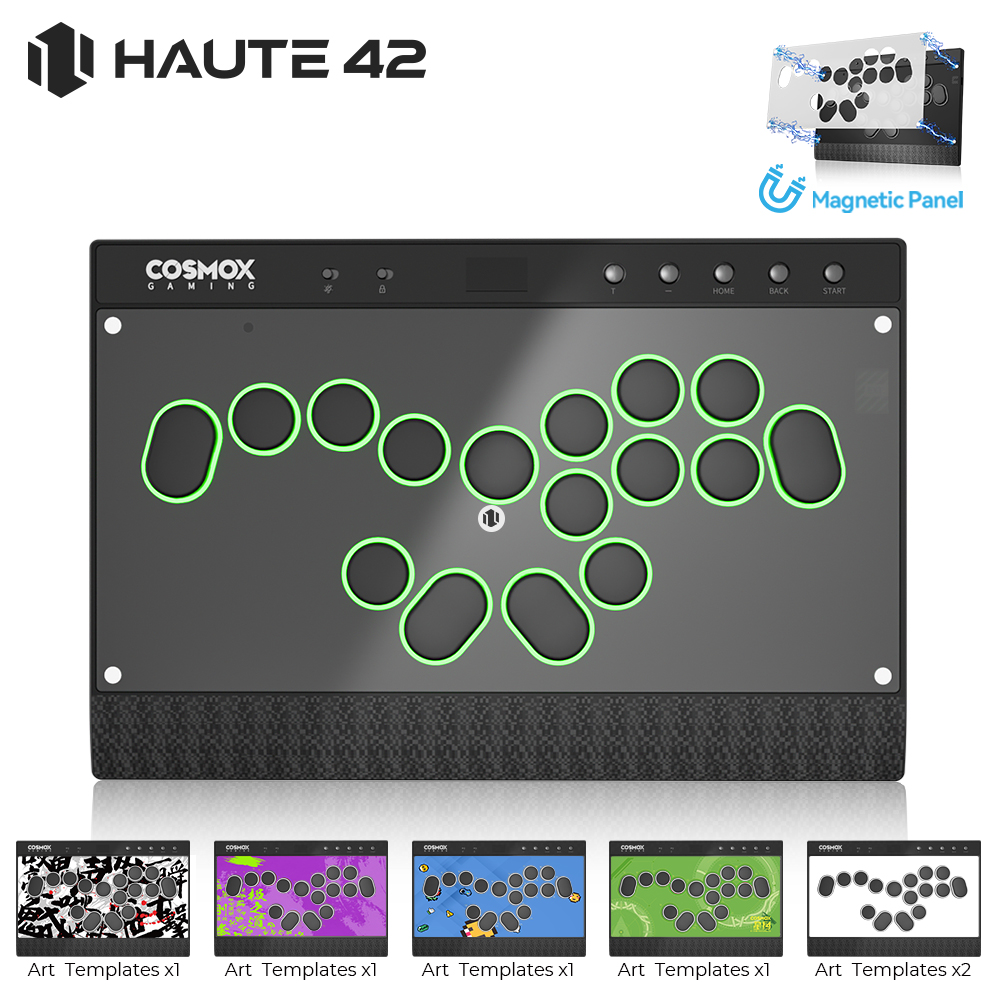 Arcade Stick For Ps5 Pc Switch - จอยสติ๊กแม่เหล็ก Haute42 Magnetic C16-S Hitbox แบบไม่มีคันโยก