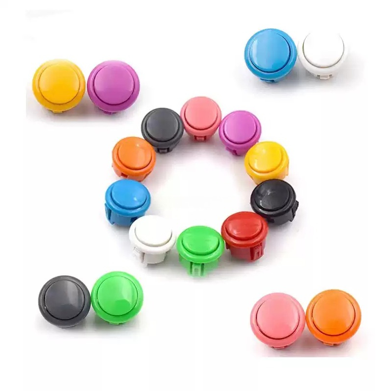 Arcade Buttons 24Mm 30Mm Snap In - 10 ชิ้น สำหรับปุ่มกดแบบ Snap-in สไตล์ Sanwa
