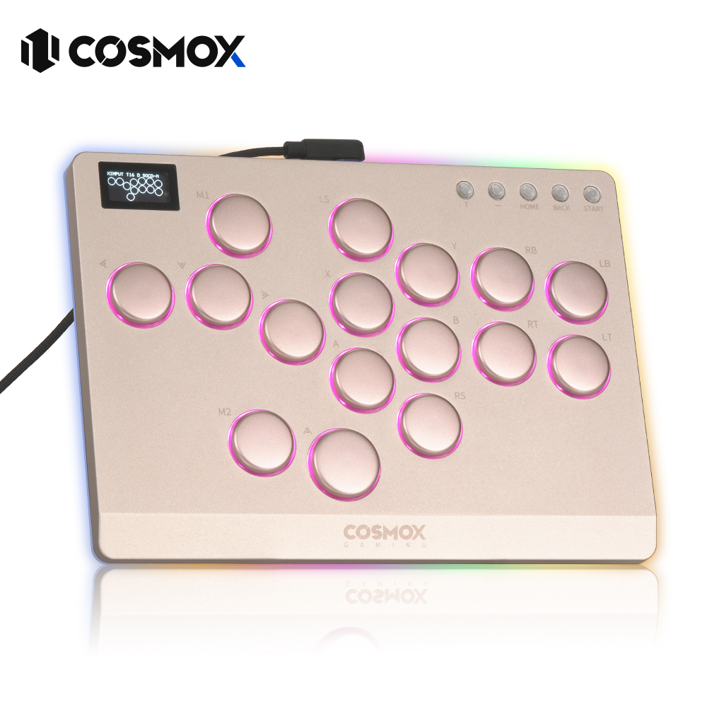 Arcade Stick For Ps5 Pc Switch - Haute42-COSMOX Leverless Controller จอยสติ๊กสําหรับเล่นเกมสําหรับ PC/PS4/PS5 Steam