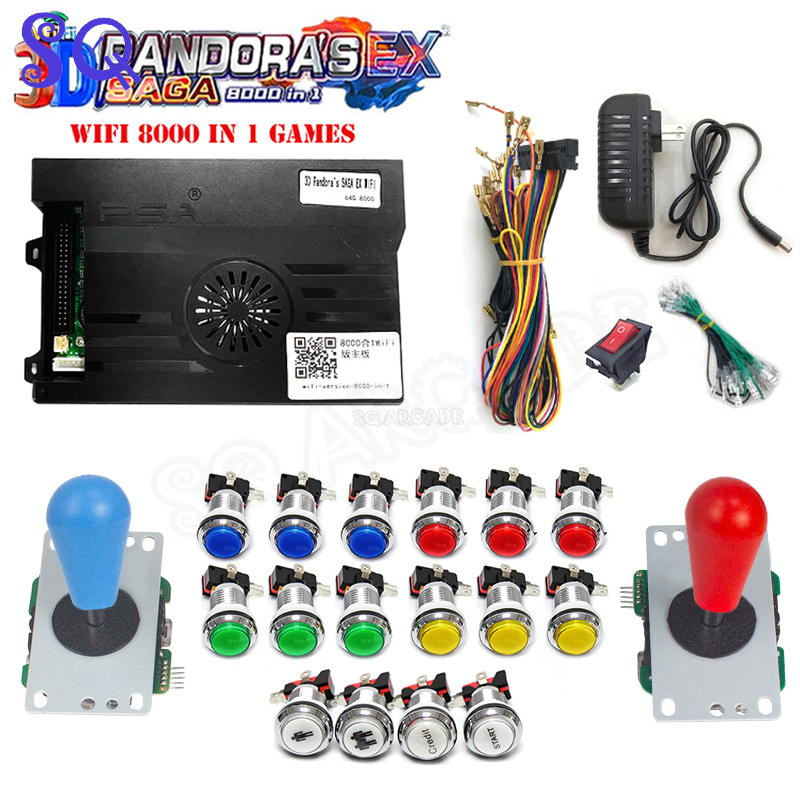 Arcade Cabinet Diy Kit 2 Player - 3D Pandora Saga กล่อง EX2 8000