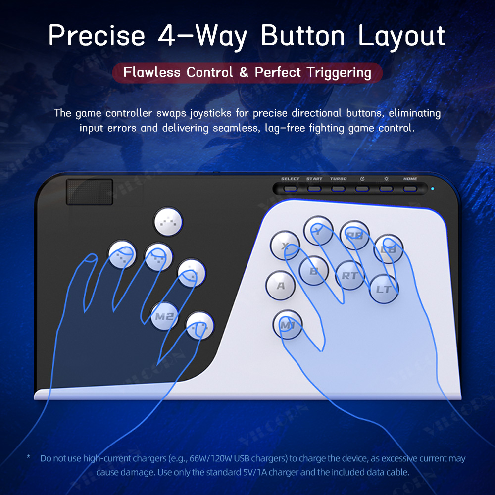 คอนโทรลเลอร์ต่อสู้แบบไร้คันโยก - Arcade Stick For Ps5 Pc Switch บทวิจารณ์และราคา