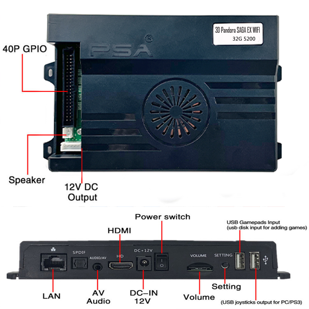WiFi Market 2 ผู้เล่น 5200 in  - Arcade Cabinet Diy Kit 2 Player บทวิจารณ์และราคา