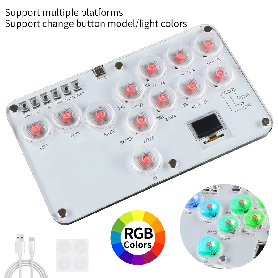 คีย์บอร์ดเกมต่อสู้แบบ 12 ปุ่ม  - Arcade Fight Stick Hitbox Leverless บทวิจารณ์และราคา