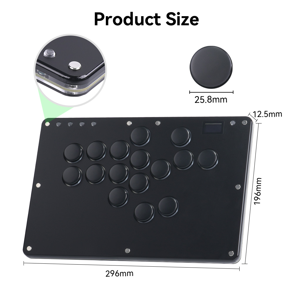 จอยสติ๊กเกมมิ่ง Haute42- COSMO - Arcade Stick For Ps5 Pc Switch บทวิจารณ์และราคา