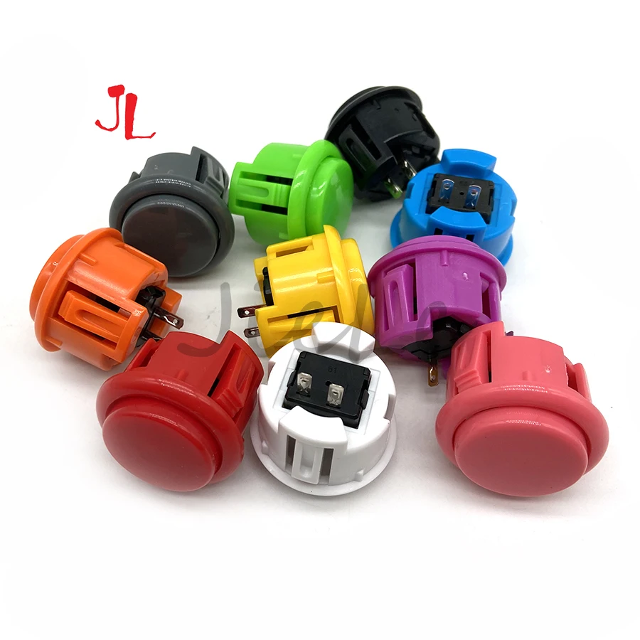 12Pcs 24มม.30มม.Copy Sanwa OBS - Arcade Buttons 24Mm 30Mm Snap In บทวิจารณ์และราคา