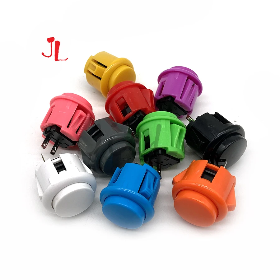 12Pcs 24มม.30มม.Copy Sanwa OBS - Arcade Buttons 24Mm 30Mm Snap In บทวิจารณ์และราคา
