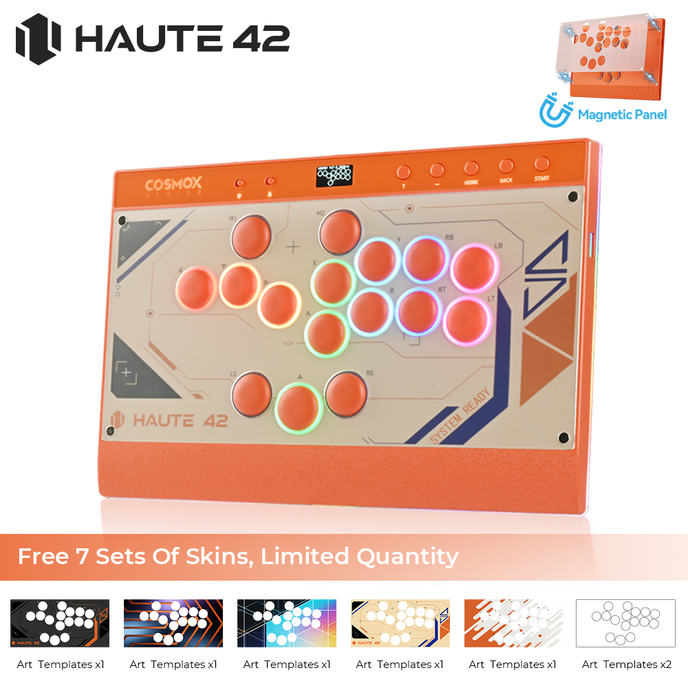 Haute42 New C16 สีส้ม คอนโทรลเ - Arcade Stick For Ps5 Pc Switch บทวิจารณ์และราคา