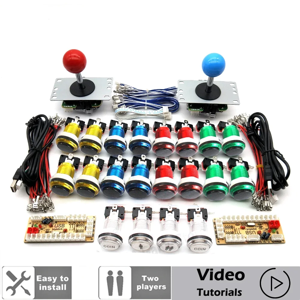 ชุดอุปกรณ์ DIY สำหรับตู้เกมอาร - Arcade Cabinet Diy Kit 2 Player บทวิจารณ์และราคา