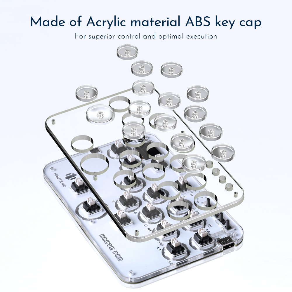 คอนโทรลเลอร์ Haute42 Mini Hitb - Arcade Fight Stick Hitbox Leverless บทวิจารณ์และราคา