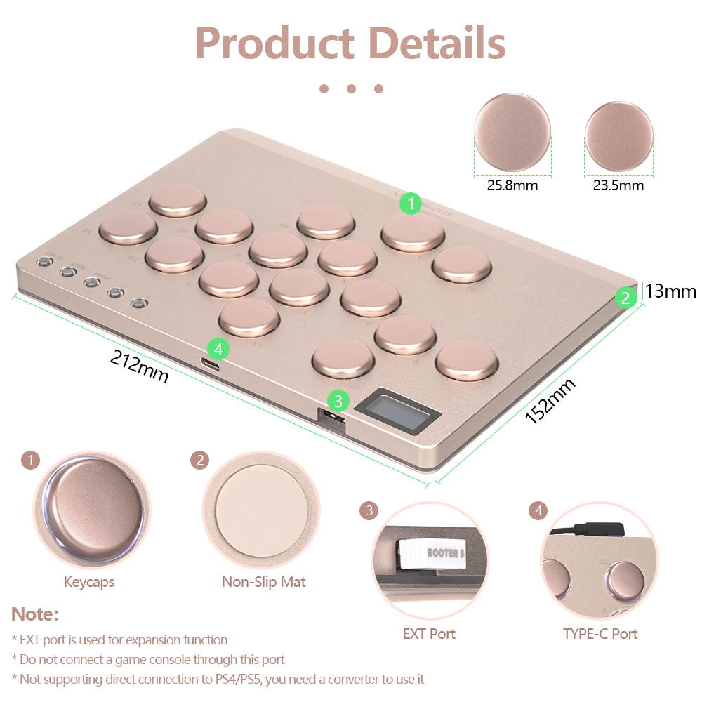 จอยสติ๊กอาร์เคดแบบไม่มีคันโยก  - Arcade Fight Stick Hitbox Leverless บทวิจารณ์และราคา
