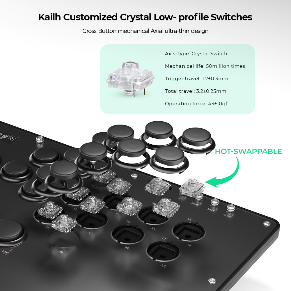 จอยสติ๊ก Haute42 FightStick สำ - Arcade Stick For Ps5 Pc Switch บทวิจารณ์และราคา
