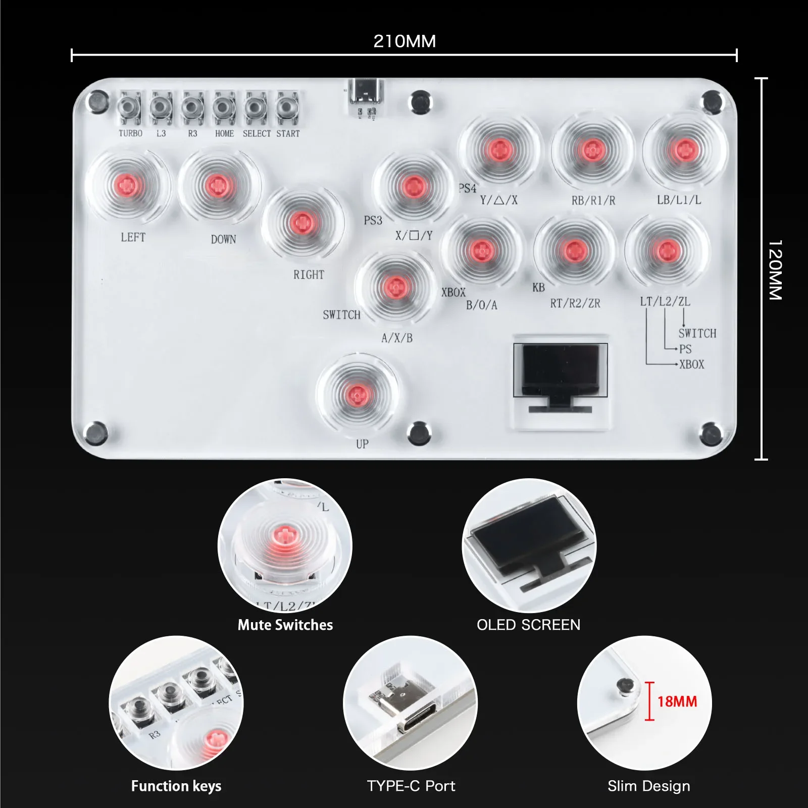 Hitbox Leverless Controller ต่ - Arcade Fight Stick Hitbox Leverless บทวิจารณ์และราคา