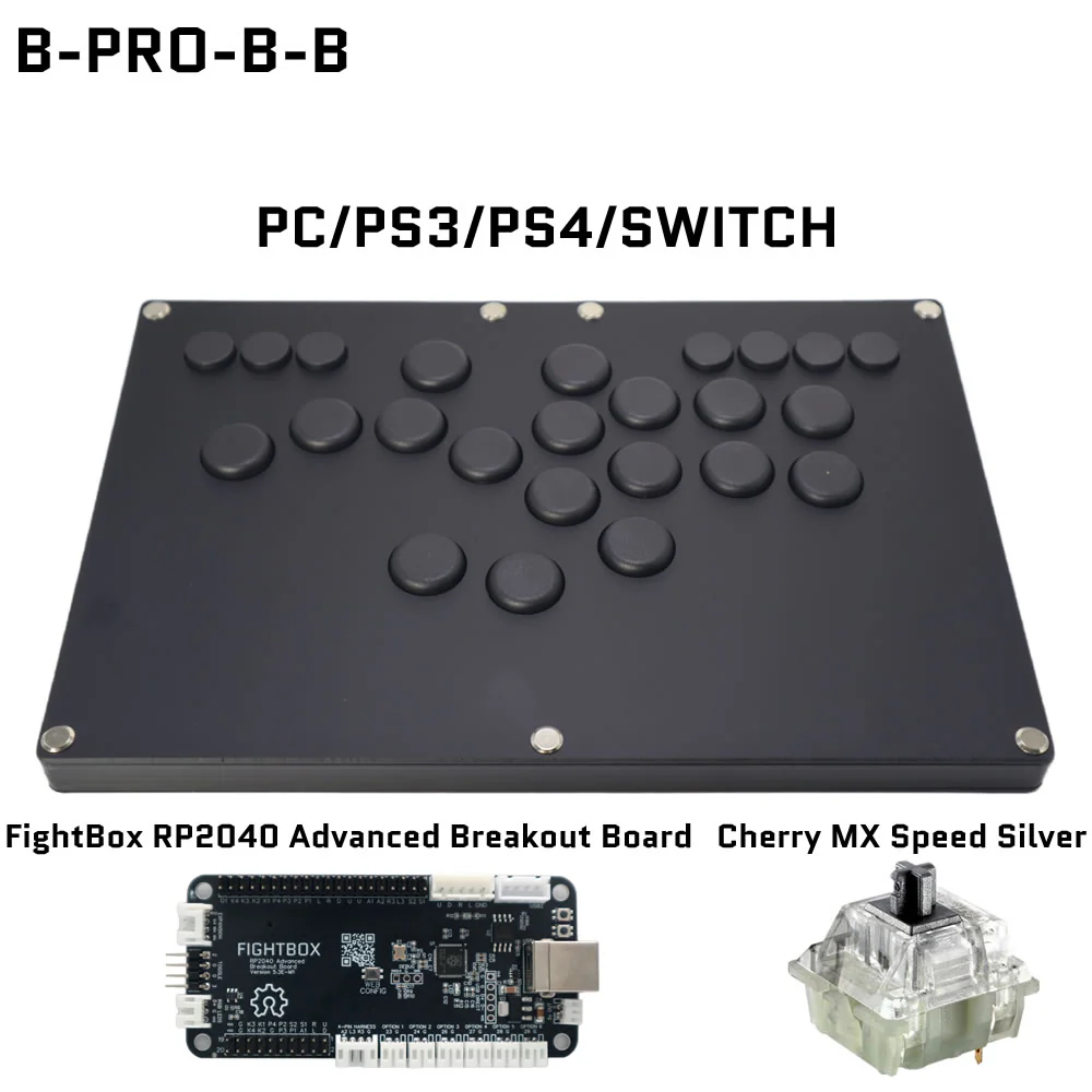 B-PRO คอนโทรลเลอร์เกมอาร์เคดแบ - Arcade Fight Stick Hitbox Leverless บทวิจารณ์และราคา