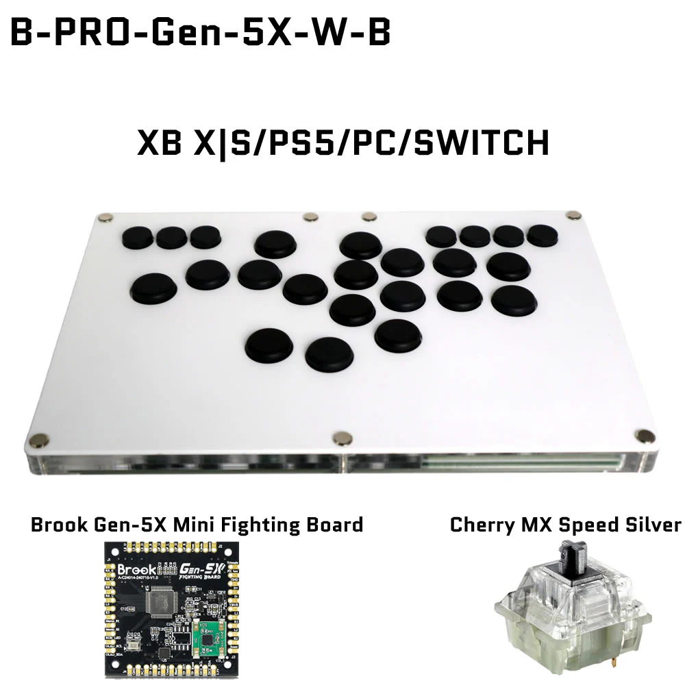B-PRO คอนโทรลเลอร์เกมอาร์เคดแบ - Arcade Fight Stick Hitbox Leverless บทวิจารณ์และราคา