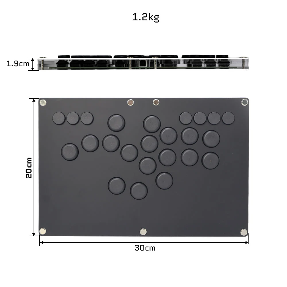 B-PRO คอนโทรลเลอร์เกมอาร์เคดแบ - Arcade Fight Stick Hitbox Leverless บทวิจารณ์และราคา