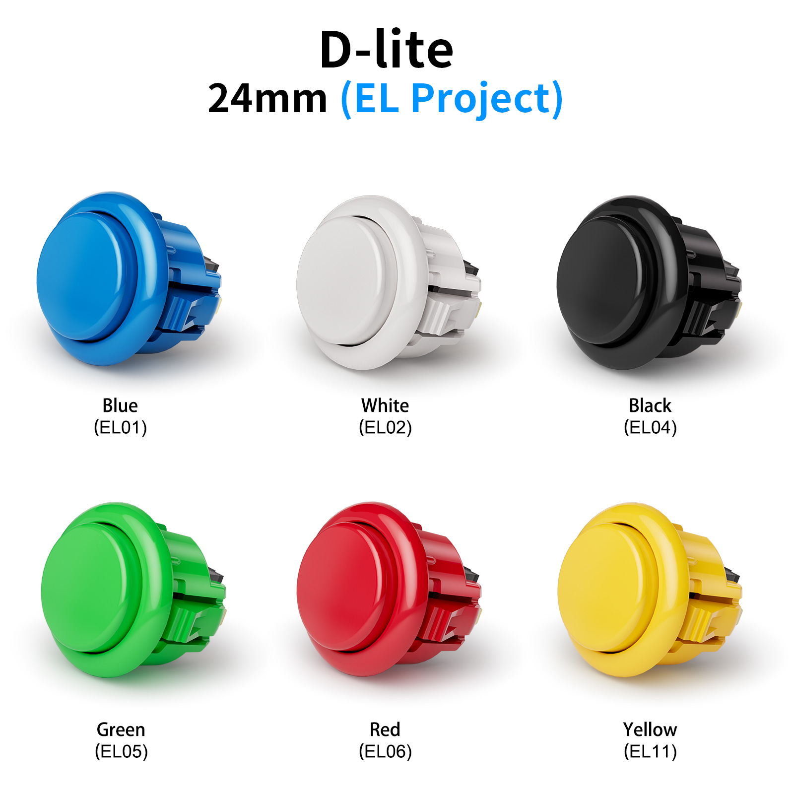 QANBA D-lite ปุ่มอาเขต Snap-In - Arcade Buttons 24Mm 30Mm Snap In บทวิจารณ์และราคา
