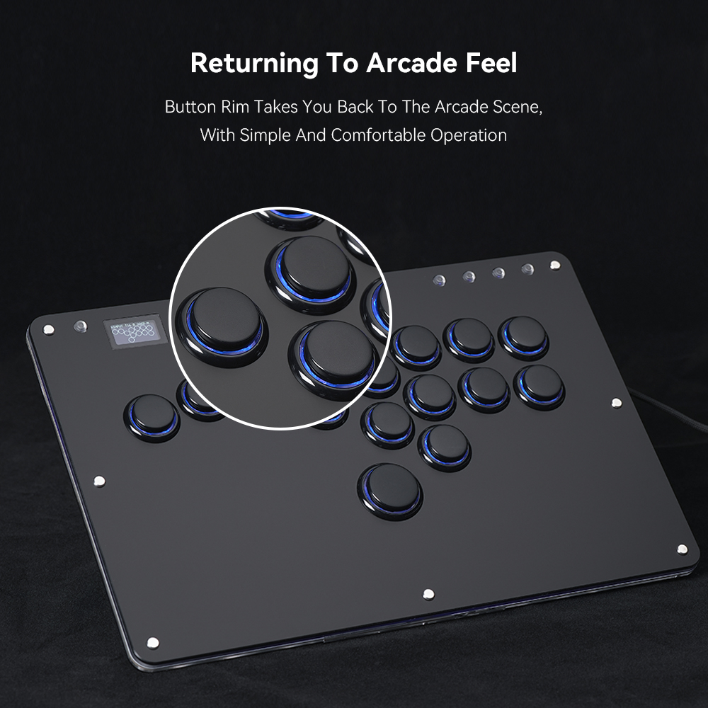 จอยสติ๊กอาร์เคด Haute42 Contro - Arcade Fight Stick Hitbox Leverless บทวิจารณ์และราคา