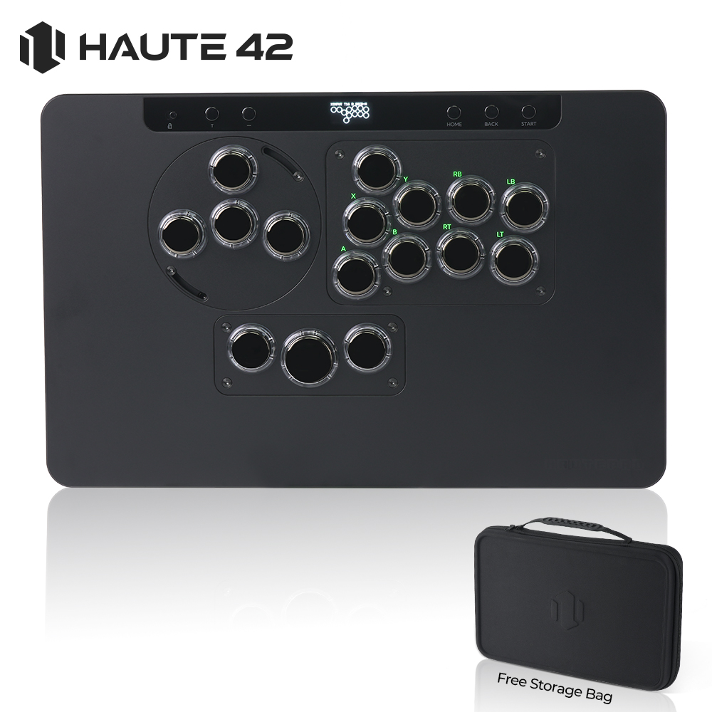 Haute42 HautePad X Hitbox คอนโ - Arcade Fight Stick Hitbox Leverless บทวิจารณ์และราคา