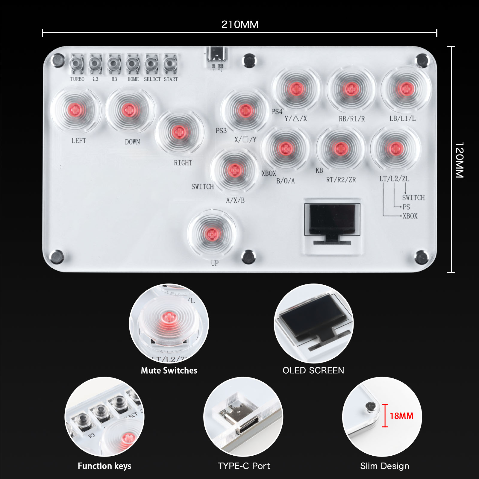 Hitbox Leverless Controller Fi - Arcade Fight Stick Hitbox Leverless บทวิจารณ์และราคา