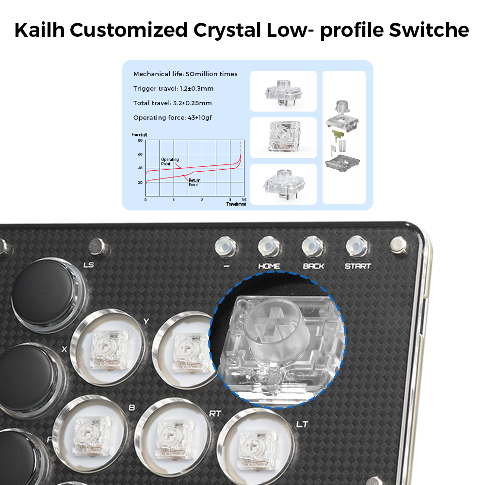คอนโทรลเลอร์แบบแท่ง Haute42 T1 - Arcade Stick For Ps5 Pc Switch บทวิจารณ์และราคา