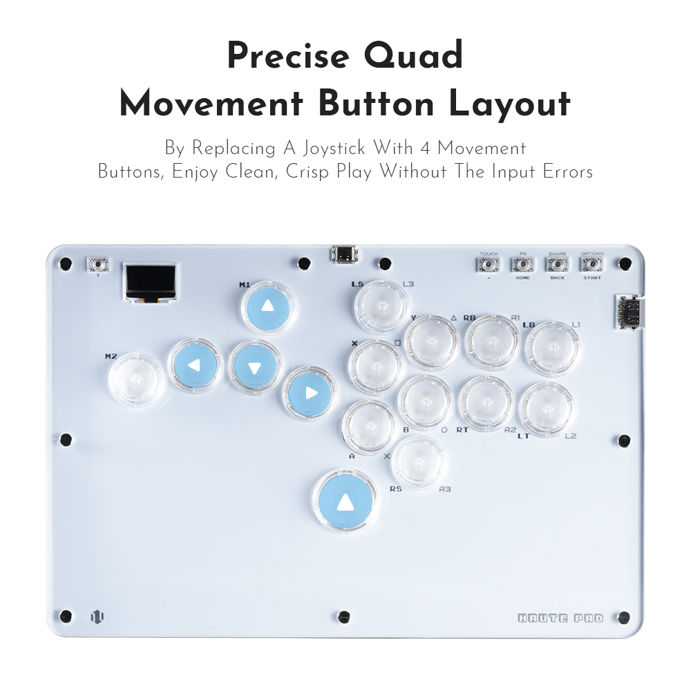 Haute42 Controle Arcade Joysti - Arcade Fight Stick Hitbox Leverless บทวิจารณ์และราคา